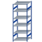 SCHULTE Steckregal, Fachbodenregale Stecksystem, Grundregal, beidseitig nutzbar, H2750xB1000xT1000 mm, 6 Fachb&ouml;den, Fachlast 250 kg, RAL 5010 enzianblau / verzinkt
