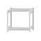 Fachbodenregal Stecksystem, Grundregal, beidseitig nutzbar, H1000xB1000xT500 mm, 2 Fachb&ouml;den, Fachlast 250 kg, RAL 7035 lichtgrau