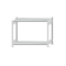 Fachbodenregal Stecksystem, Grundregal, beidseitig nutzbar, H1000xB1300xT500 mm, 2 Fachb&ouml;den, Fachlast 250 kg, RAL 7035 lichtgrau