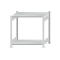 Fachbodenregal Stecksystem, Grundregal, beidseitig nutzbar, H1000xB1000xT600 mm, 2 Fachb&ouml;den, Fachlast 250 kg, RAL 7035 lichtgrau