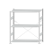 Fachbodenregal Stecksystem, Grundregal, einseitig nutzbar, H1500xB1300xT500 mm, 3 Fachböden, Fachlast 150 kg, RAL 7035 lichtgrau