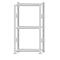 Fachbodenregal Stecksystem, Grundregal, beidseitig nutzbar, H1500xB750xT300 mm, 3 Fachb&ouml;den, Fachlast 150 kg, RAL 7035 lichtgrau