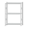 Fachbodenregal Stecksystem, Grundregal, beidseitig nutzbar, H1500xB1000xT300 mm, 3 Fachb&ouml;den, Fachlast 250 kg, RAL 7035 lichtgrau