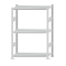 Fachbodenregal Stecksystem, Grundregal, beidseitig nutzbar, H1500xB1000xT400 mm, 3 Fachb&ouml;den, Fachlast 250 kg, RAL 7035 lichtgrau