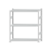 Fachbodenregal Stecksystem, Grundregal, beidseitig nutzbar, H1500xB1300xT400 mm, 3 Fachb&ouml;den, Fachlast 250 kg, RAL 7035 lichtgrau