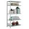 Fachbodenregal Stecksystem, Anbauregal, einseitig nutzbar, H1500xB1000xT400 mm, 3 Fachb&ouml;den, Fachlast 250 kg, RAL 7035 lichtgrau