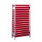 Kleinteileregal-Set, Anbauregal, H2000xB1000xT600 mm, Fachlast 150 kg, Feldlast 2400 kg, verzinkt