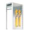 Euro-Lochblech-Seitenwand, H1000xT800mm, sendzimirverzinkt