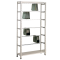 Pendelhefteregal Schraubsystem, Grundregal, Zippel, H2300xB1000xT350 mm, 7 Pendelstangen, 45 kg Fachlast, RAL 7035 lichtgrau