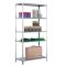 SCHULTE Schraubregal - Fachbodenregale Schraubsystem, Grundregal, beidseitig nutzbar, H2500xB1000xT500 mm, 6 Fachb&ouml;den, Fachlast 85 kg, RAL 7035 lichtgrau