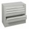 Schubladenblock, H900xB1000xT500mm, RAL 7035 lichtgrau