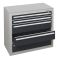 Schubladenblock, H1100xB1000xT500mm, RAL 7016 anthrazit