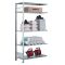 SCHULTE Steckregal, Fachbodenregale Stecksystem, Anbauregal, beidseitig nutzbar, H3000xB1000xT500 mm, 7 Fachb&ouml;den, Fachlast 85 kg, sendzimirverzinkt