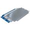 MULTIplus-Tiefenriegel, Tiefe 400mm, RAL 5010 enzianblau