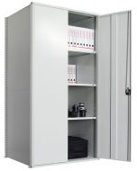 Flügeltürschrank, Stecksystem, Anbaufeld, verzinkt/ RAL 7035 lichtgrau