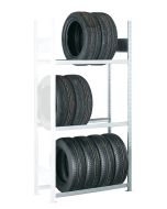 Räder-/Reifenregal, Anbauregal, H2750xB1500xT400 mm, Fachlast 150 kg, Feldlast 2000 kg, verzinkt
