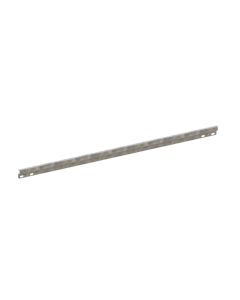 Endanschlagleiste, Höhe 20 mm über Oberkante Fachboden im eingebauten Zustand, Länge 1000 mm, verzinkt