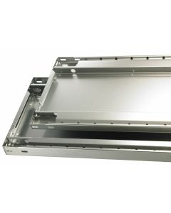 MULTIplus85, B1300xT300mm, 85kg Fachlast, RAL 7035 lichtgrau, inkl. 4 Fachbodenträgern