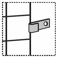 Drahtgitter-Seitenwand Spannhaken Drahtgitter-Seitenwand-Spannhaken