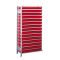 Kleinteileregal-Sets, Stecksystem, Anbaufeld, Tiefe 400mm, verzinkt
