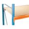 Zusatzebene, Spanplatten,  Breite 2140mm, Tiefe 1000mm blau / orange / verzinkt
