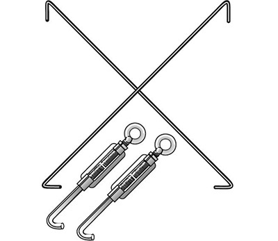 Diagonal- und Kreuzstreben