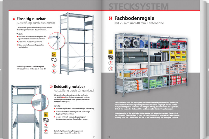 Fachboden Stecksystem